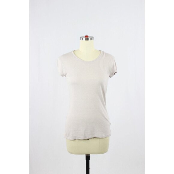 Aritzia GROUP BY BABATON Lifestyle Lilac Linen Blend Jersey T-Shirt Top, Size XS - Picture 1 of 15